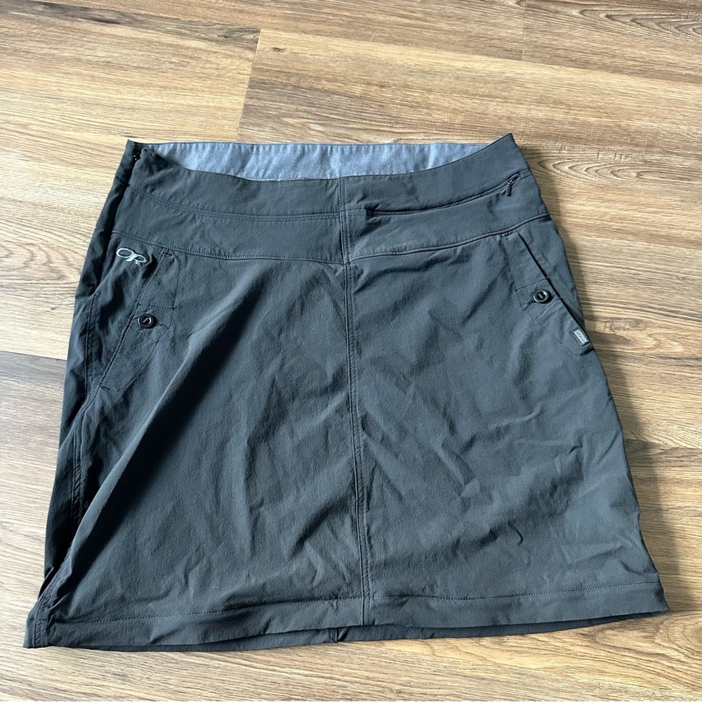Outdoor Research Hiking Skirt Nylon Women 14 Gray 19” Stretch Active Travel Walk